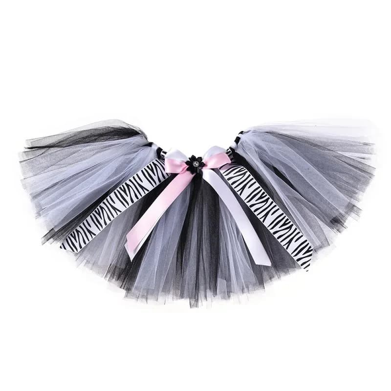 Costume de tutu girafe, zèbre, tigre, léopard pour filles, tout-petits, bébés, tutus en tulle, tenue