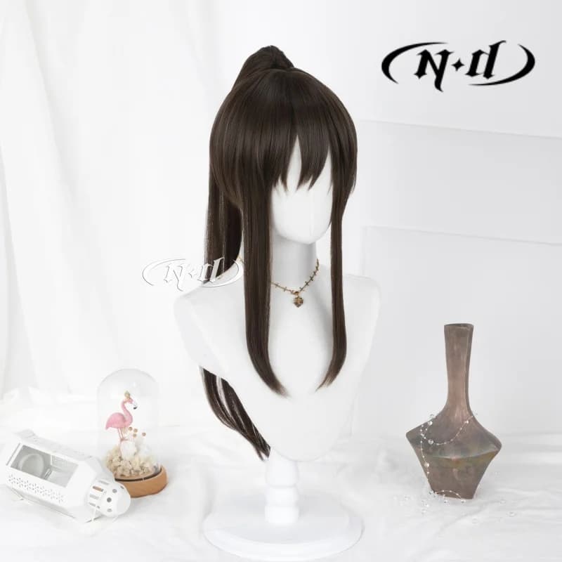 Perruques de cosplay ND pour cheveux longs en queue de cheval, style ancien japonais, chinois, asiat
