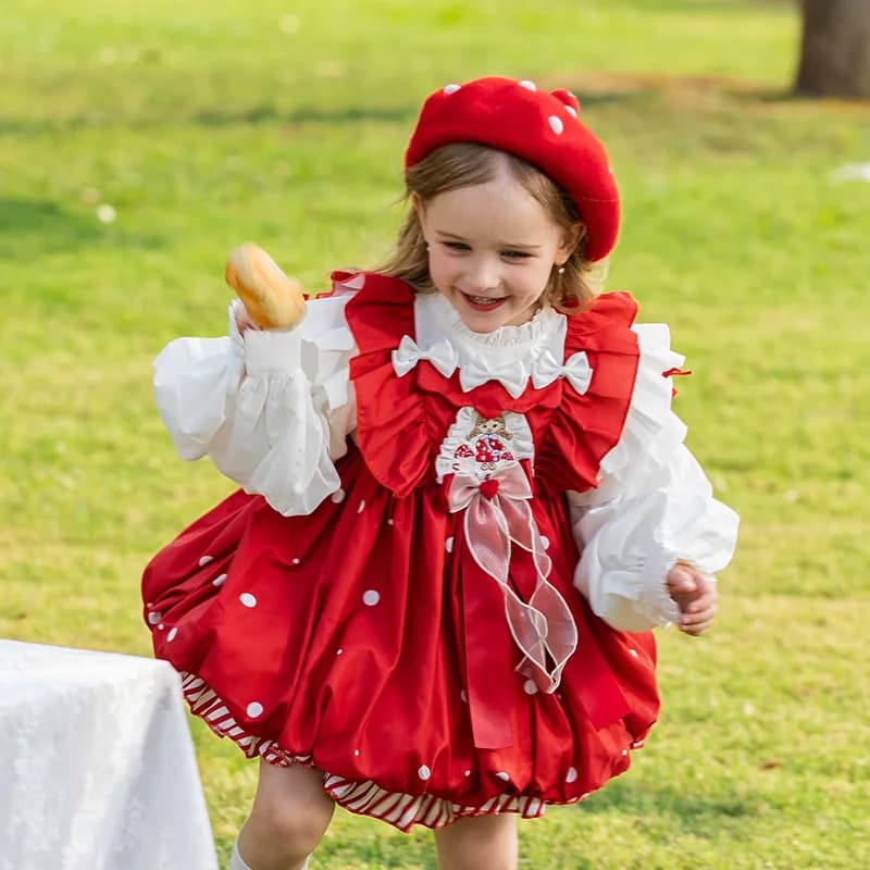 Robes Lolita pour filles, nouvelle collection d'automne, robe de dessin animé, manches longues, Bout