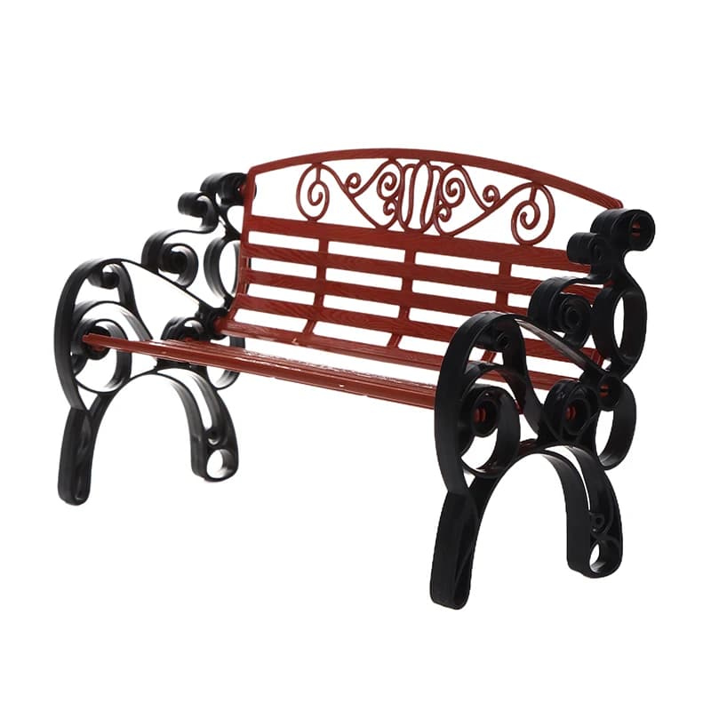 Banc de parc l'inventaire de maison de courses, chaise longue inclinable, chaise double, mini modèle