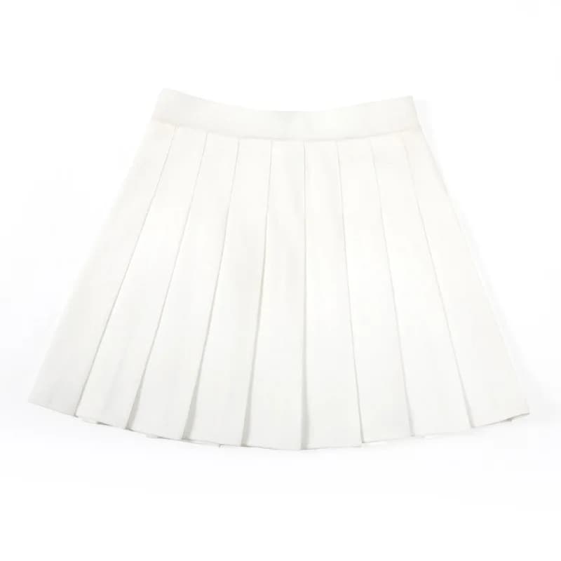 Jupe sans short pour femme, taille haute, coupe trapèze, plissée, mode été, mini, style Harajuku, co