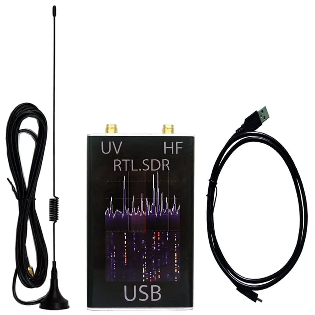 Récepteur radio RTL-SDR RTL2832U+R820T2 100KHz-1.7GHz pleine bande UV, tuner USB RTL-SDR, vente en g