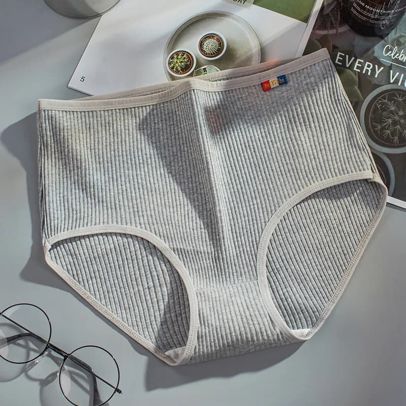 L-XXXL culottes en coton pour sous-vêtements pour femmes grande taille slips de couleur unie taille 