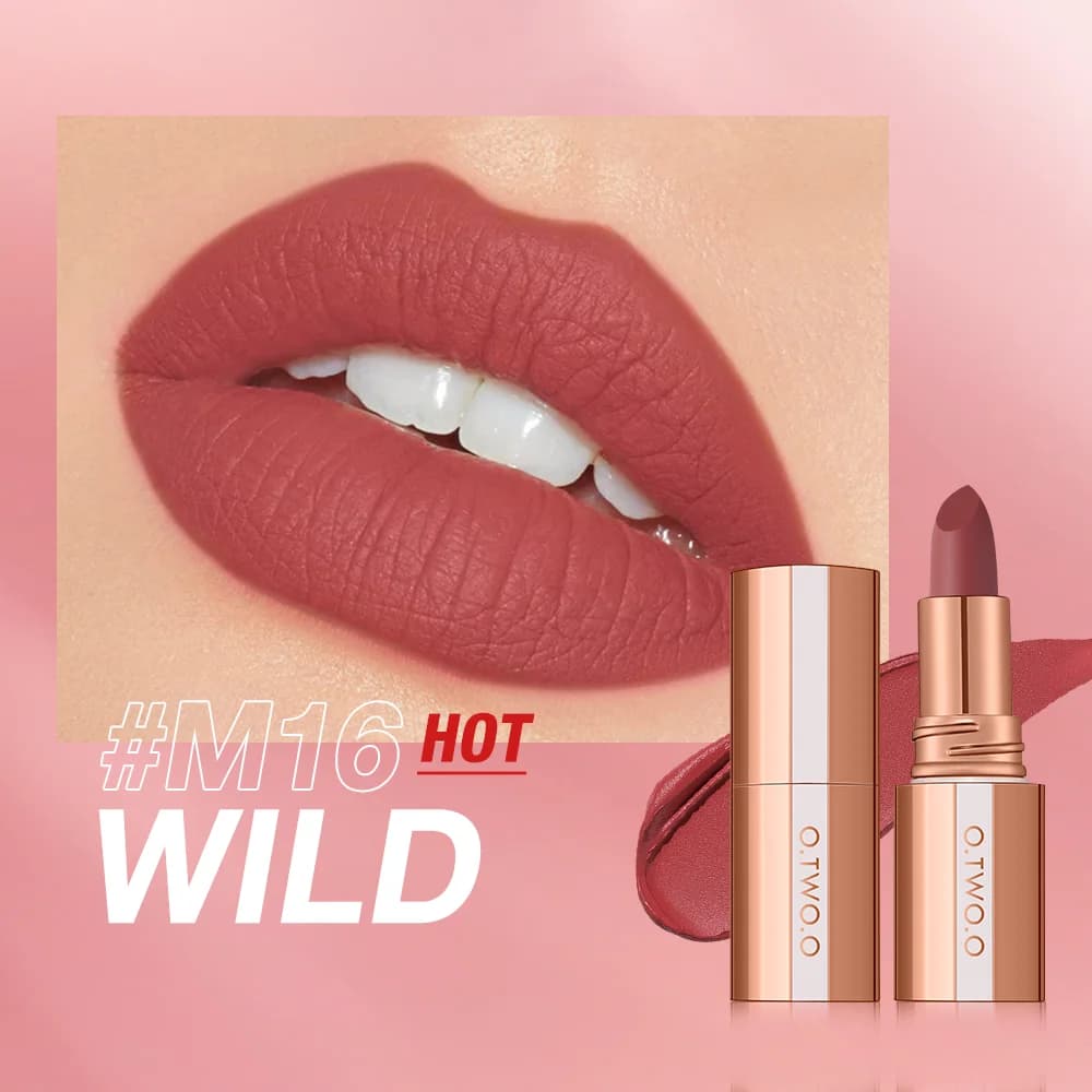 O.TWO.O – rouge à lèvres mat, longue durée, imperméable, sans taches, classique, finition velours ha