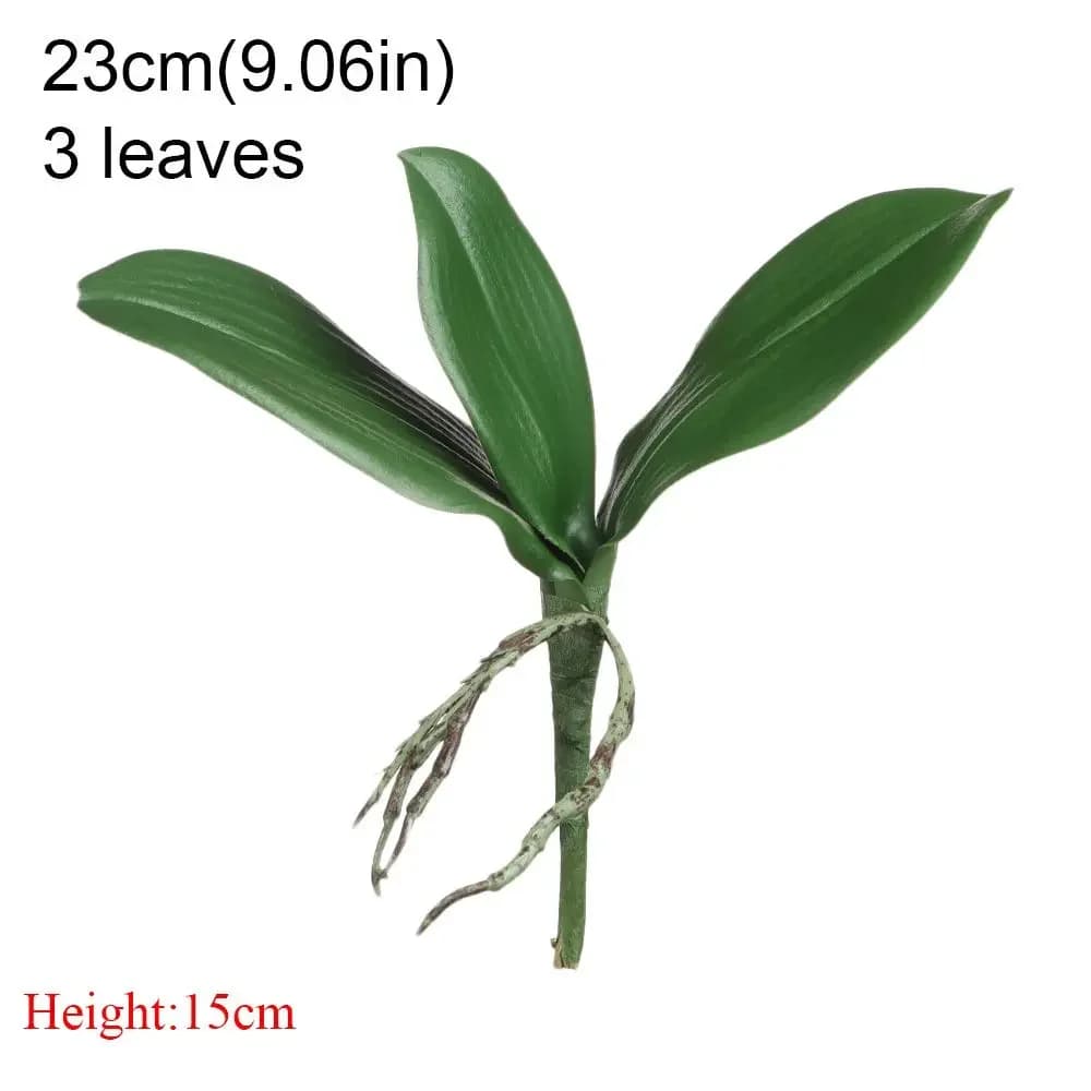 Feuilles d'orchidée de haute qualité, fleurs décoratives, herbe en plastique, feuilles de simulation