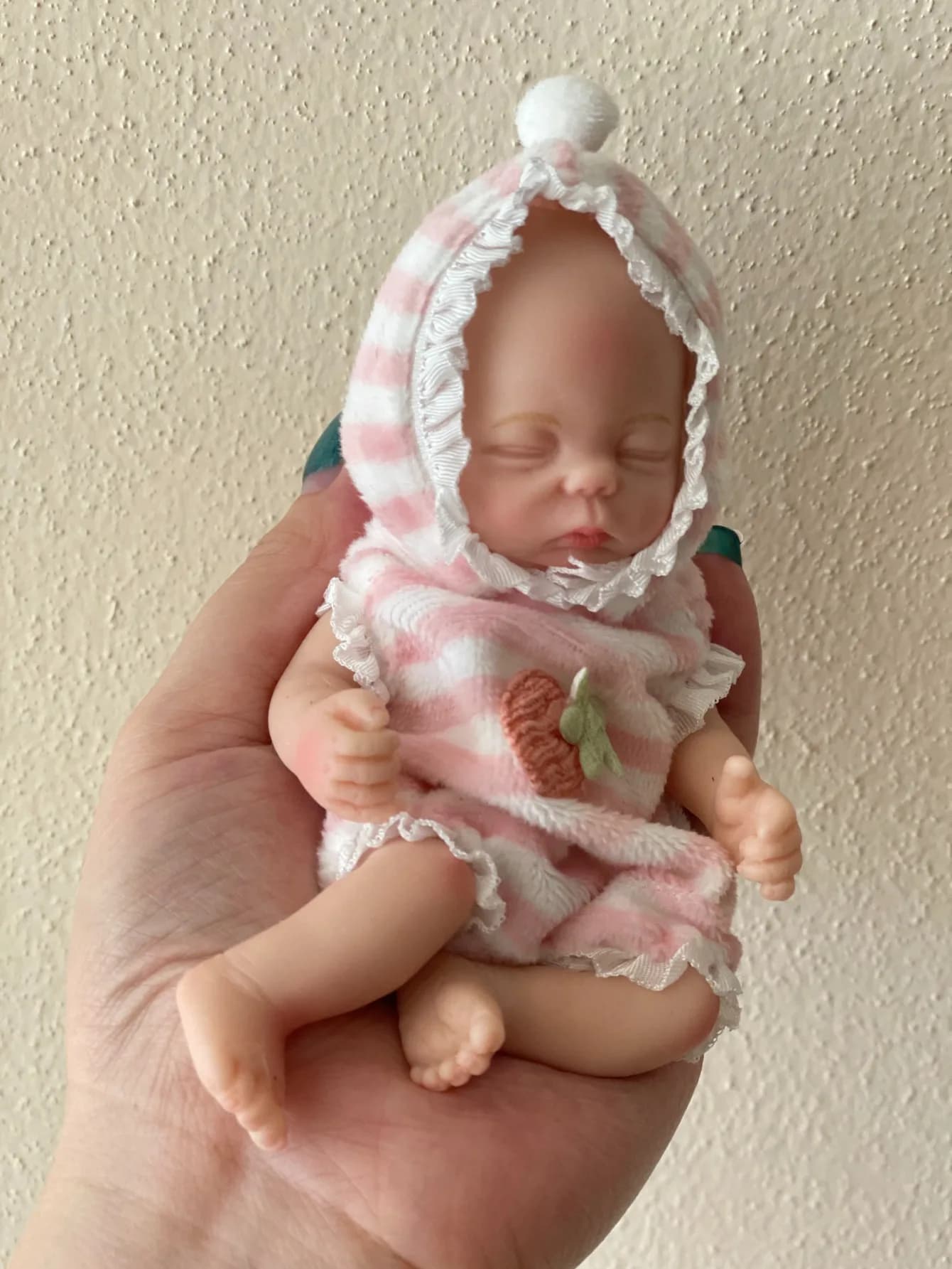 OtardDolls 1 poupée réaliste en silicone miniature, faite à la main, pour nouveau-né, fille, pour ca