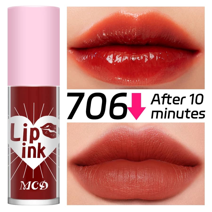 Teinte à lèvres mate waterproof longue tenue, huile à lèvres repulpante sexy, gloss velours, maquill