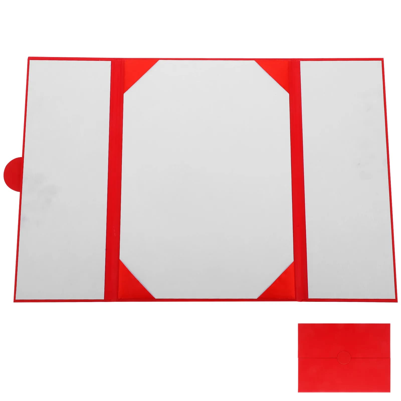 Protège-diplôme et certificat de mariage en PU, porte-documents pliable pour diplôme de graduation e
