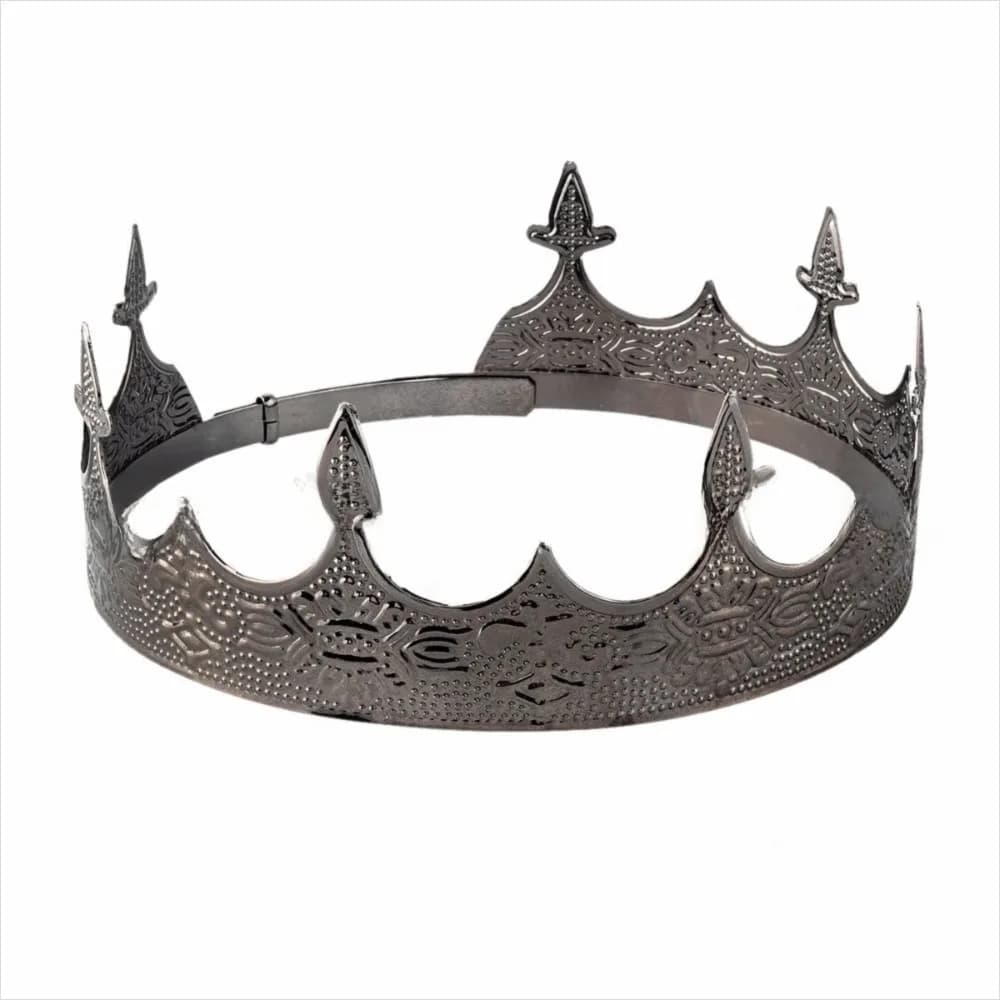 Couronne de prince occidental, bandeau de sauna, diadèmes ronds, ornements simples, couronne de roi,