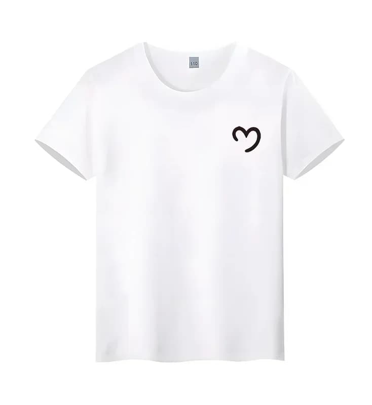 T-shirt imprimé coccinelle mignon pour adolescents, haut décontracté à col rond pour enfants, t-shir