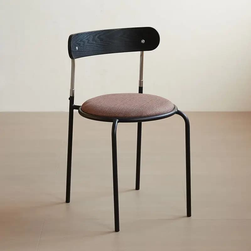 Chaise de salle à manger haute de luxe légère, avec dossier en bois massif, design moderne rétro, mo