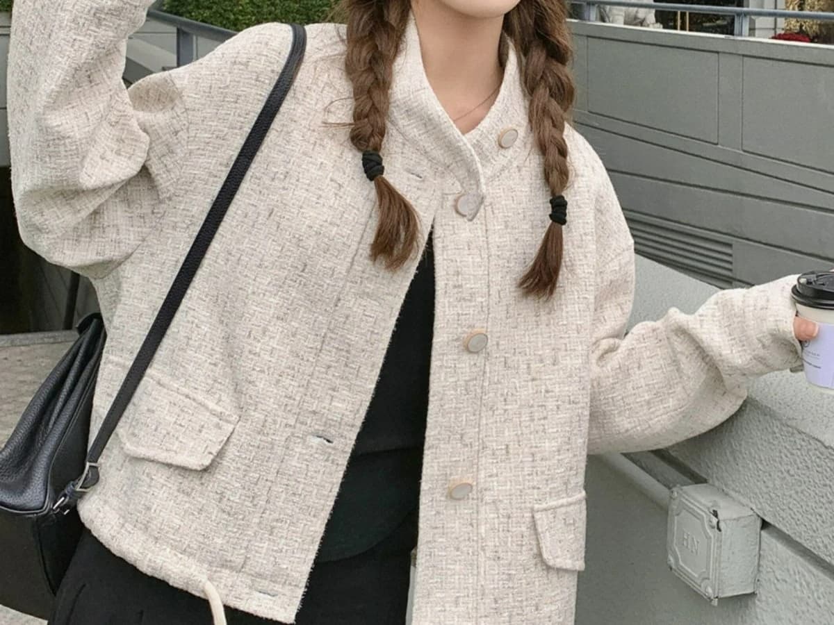 Veste blanche pour femmes, nouvelle veste courte ample, à la mode et décontractée, printemps et auto
