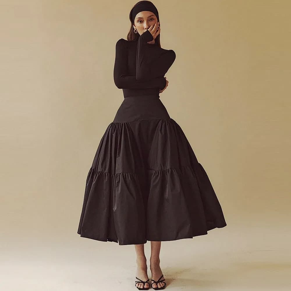 Jupe de soirée élégante, jupe longue pour femme, tenue de soirée formelle, jupe pour séance photo, l