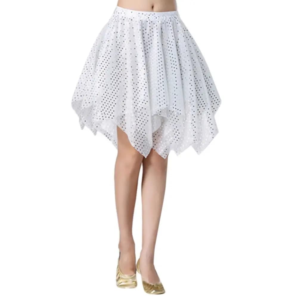 Costume de danse de Performance en Nylon, jupe de Performance, Costume de danse du ventre, jupe bril