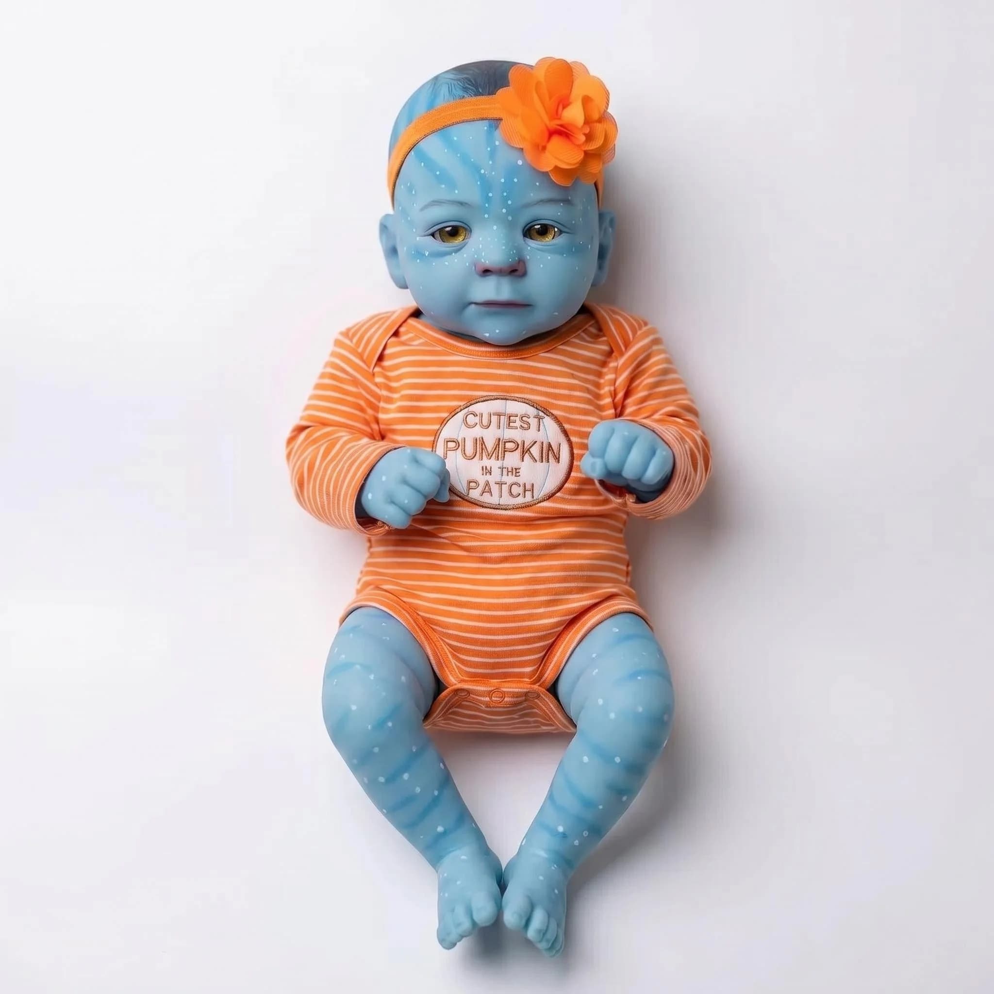 Poupée Reborn Avatar NPK de 19 pouces, corps entier, réaliste, faite à la main, peau 3D, cheveux enr