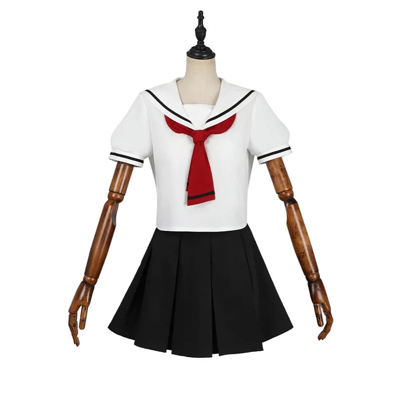 Ensemble complet d'uniforme de marin JK pour femmes, tenue d'académie japonaise avec haut, jupe plis