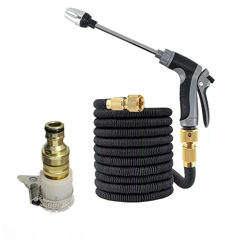 Pistolet à eau haute pression, outil de lavage de voiture domestique, tige métallique extensible, po