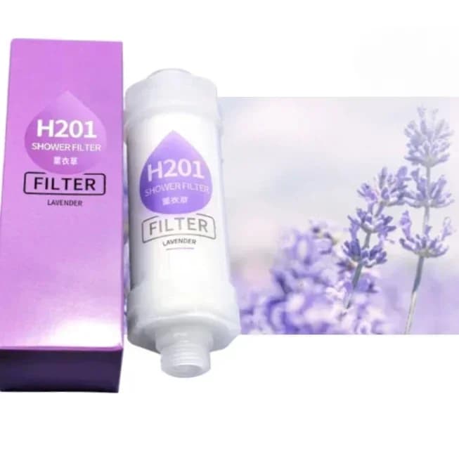 Filtre de douche déchlorant, filtre au jasmin, élimine les impuretés, parfum lavande, anti-calcaire,