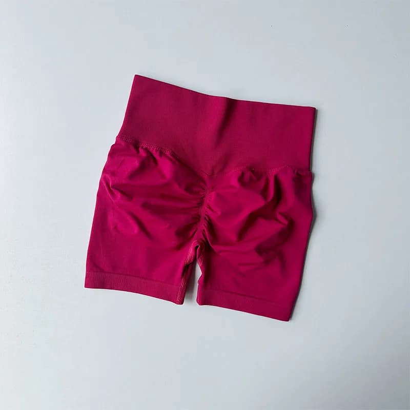 Short de sport de levage de hanche pêche pour femmes, taille haute et serrage de la taille, aminciss