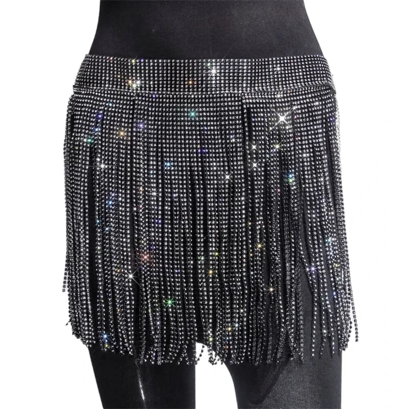 Mini-jupes de plage décontractées à pampilles pour femmes, vêtements Y2K, noir, blanc, orange, rose,