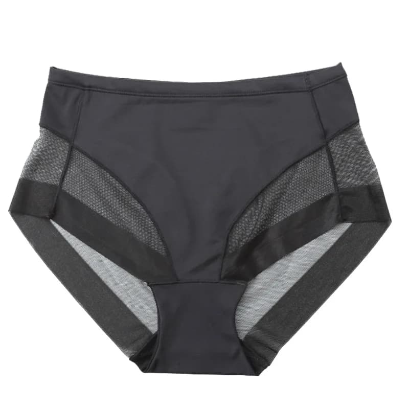 Culotte femme Sexy taille moyenne culotte sous-vêtements sans couture très élastique femme slips dam