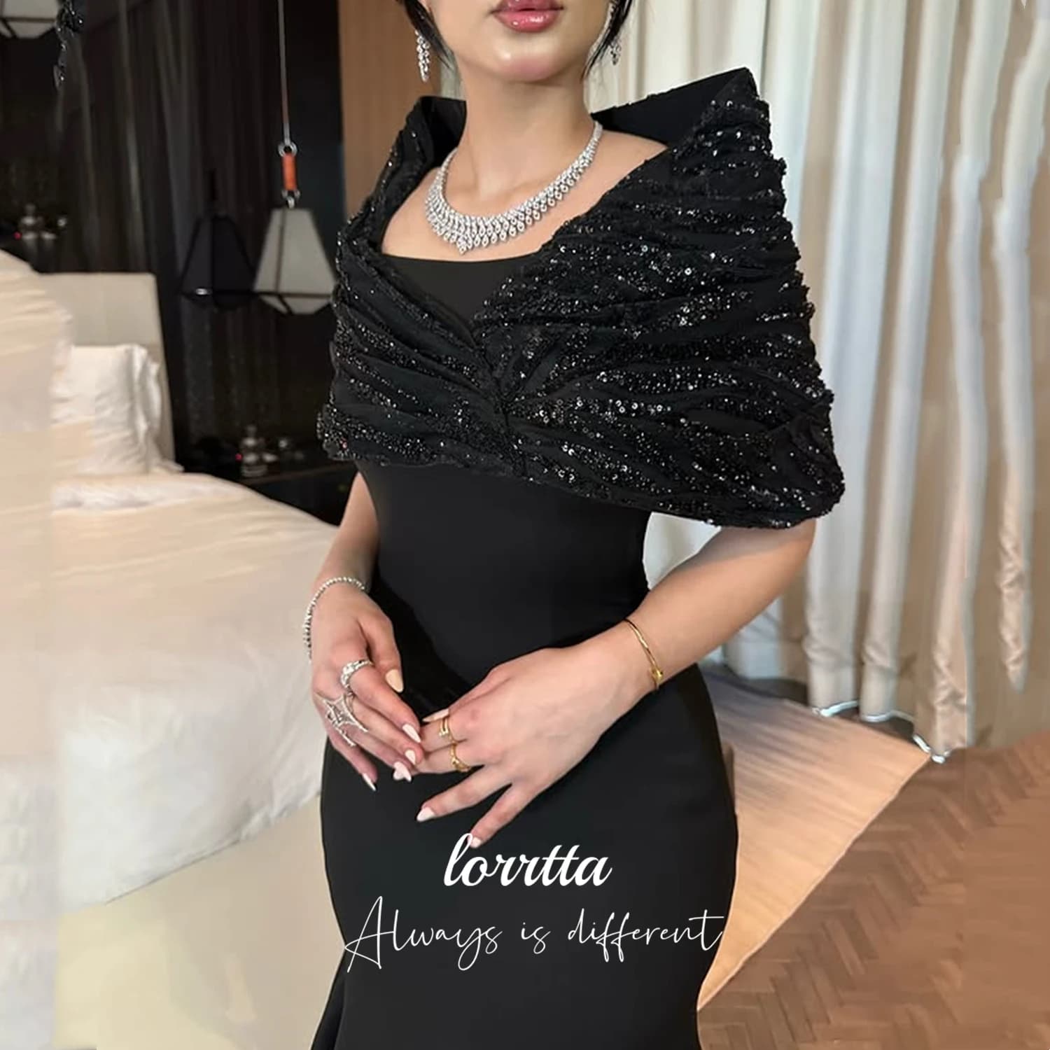 Robe de Soirée Personnalisée Lorrtta 2025 – Robe de Fête de Luxe Élégante pour Femme, Idéale pour In