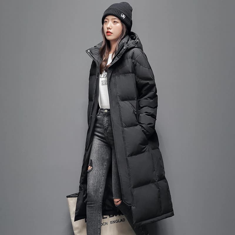 nouveautés doudounes Hiver Longue Doudoune Hommes Femmes Haute Qualité Mode À Capuche Chaud Parka De