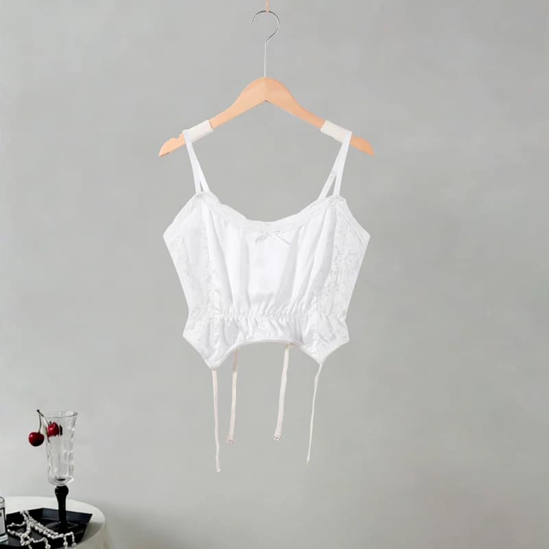 Nouvel ensemble jupe mini à sequins sexy et corset sans manches en dentelle patchwork pour femme, te