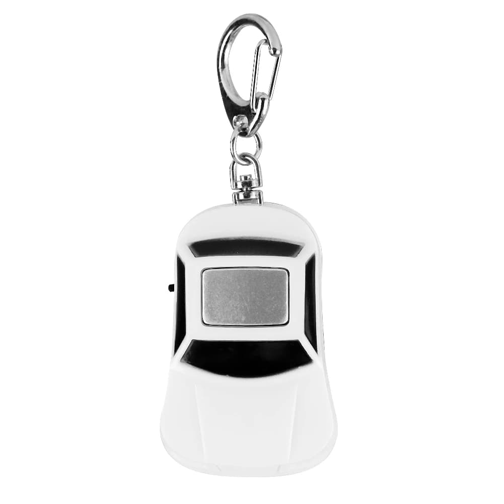 Localisateur de clé en forme de voiture, LED anti-perte, porte-clés, sifflet, bip, contrôle du son