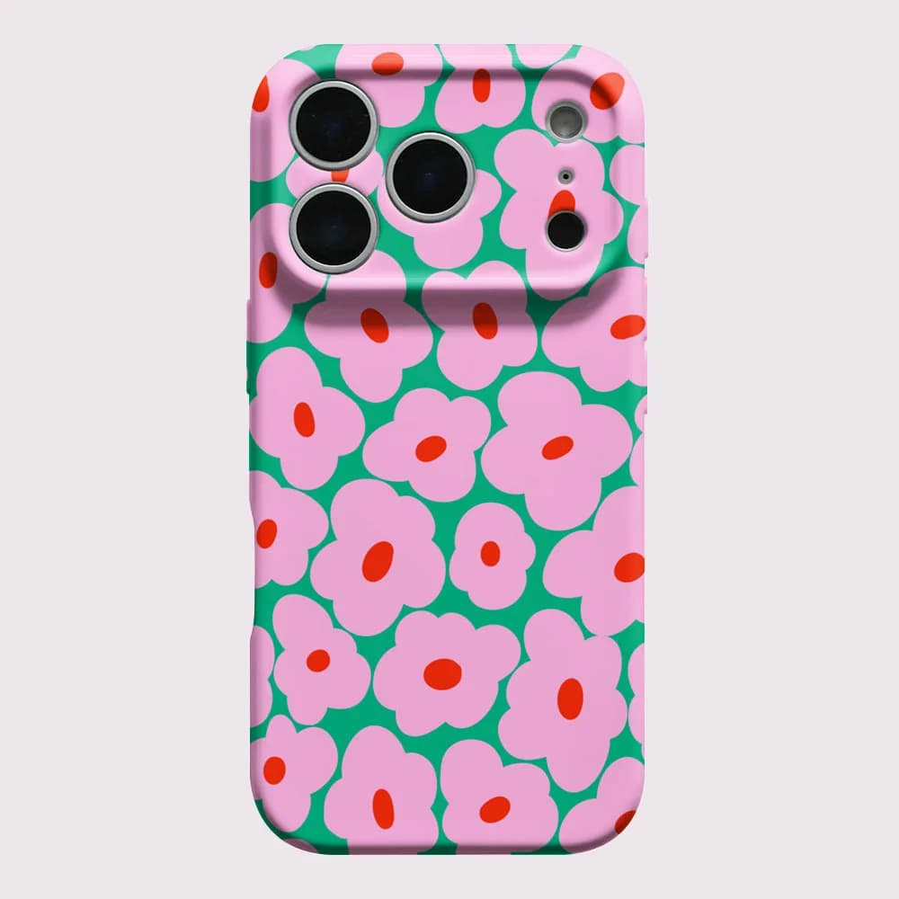 Coque de téléphone pour iPhone 17 16 15 14 13 12 11 Pro Max Air 16e 7 8 Plus XS Max X XR INS fleur d