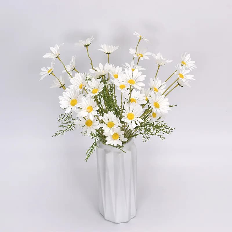 Fleur de marguerite artificielle 52cm/20 ''de Long, fausses fleurs de marguerite Gerber en soie pour