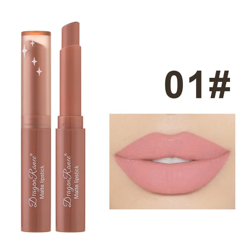 Rouge à lèvres mat velouté, longue tenue, imperméable, ne se décolore pas facilement, crayon à lèvre
