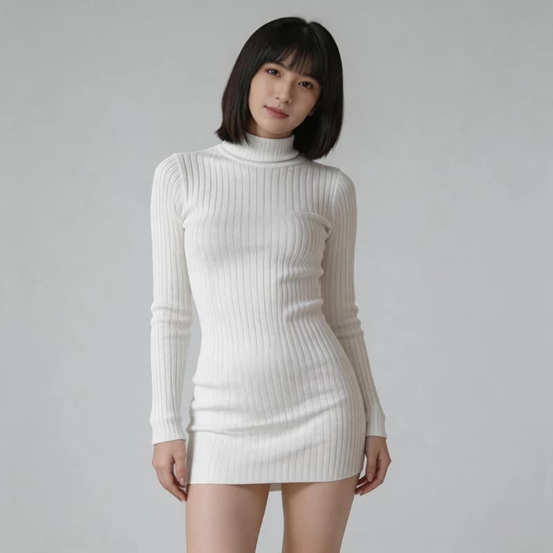 Mini-robe transparente sexy pour femme, jupe ajourée transparente blanche, moulante, longue jusqu'au