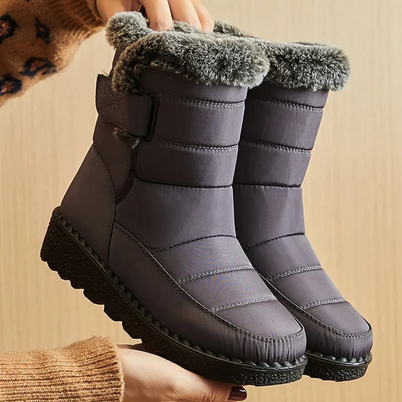 Bottes femme 2024 tendance chaussures d'hiver pour femme bottes d'hiver cheville talons bas Botas Mu