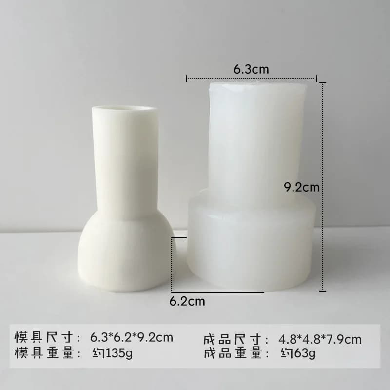 Moule de bougie en Silicone à longue tige torsadée, bricolage, aromathérapie, bâton Long, bande en s