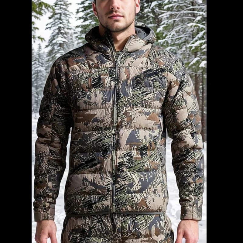 Veste en duvet Kelvin de qualité, équipement de chasse, vêtements de chasse d'hiver, vêtements de ch