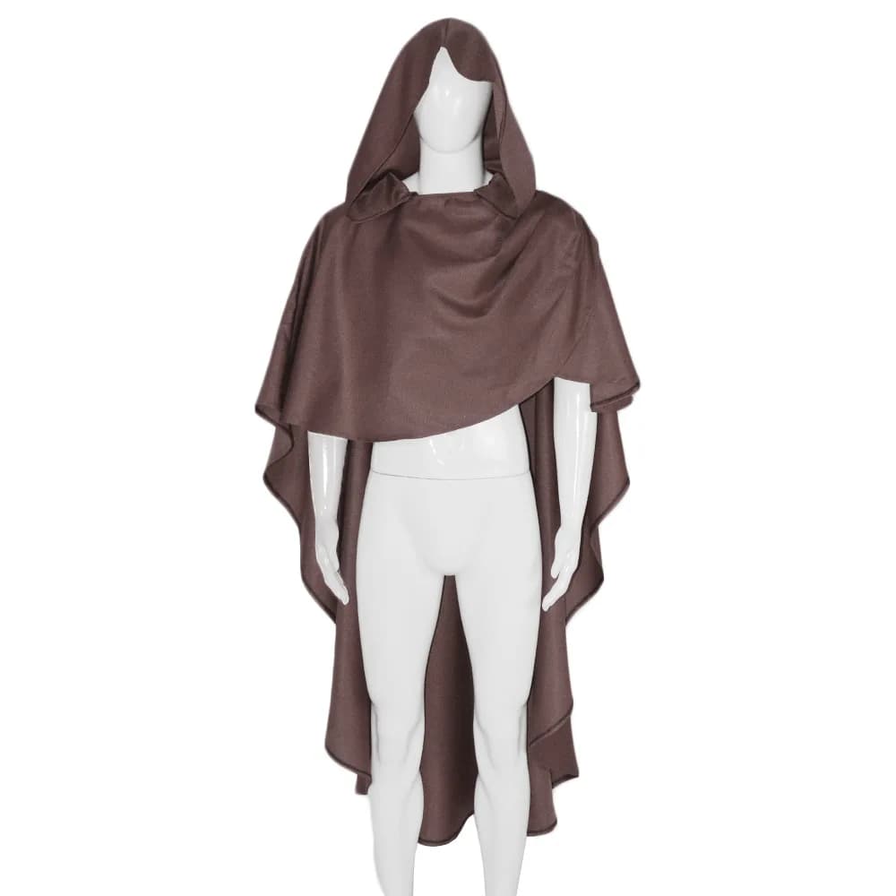 Poncho gothique pour homme, robe à capuche, cape de capot, costume de sorcière, robe ronde adulte, s