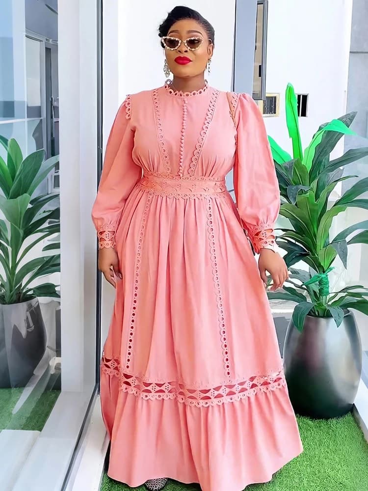Robes de soirée à manches longues pour femmes, vêtements de printemps, turquie africaine, Maxi, duba
