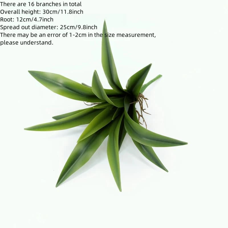 15/16/24 feuilles sensation réaliste orchidée artificielle herbe verte Chlorophytum plantes bricolag