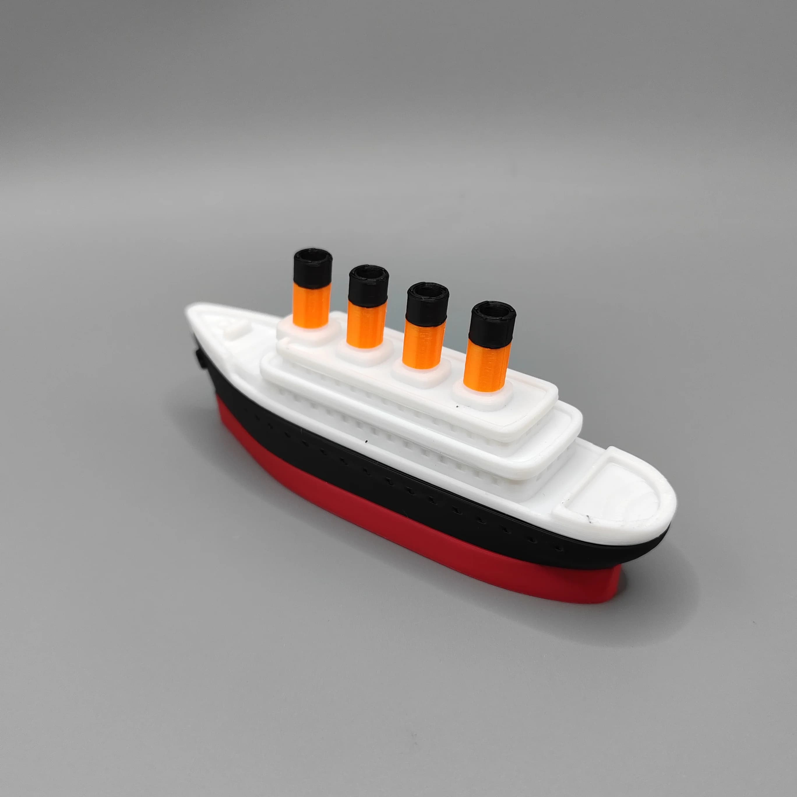 Modèle statique de transatlantique Titanic imprimé en 3D de 11 cm, bateau à vapeur vintage à quatre 