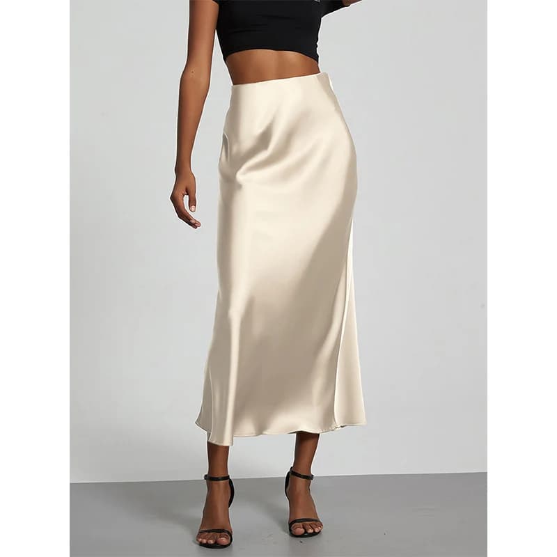Jupe sirène unie, nouvelle collection 2026, élégante pour femme
