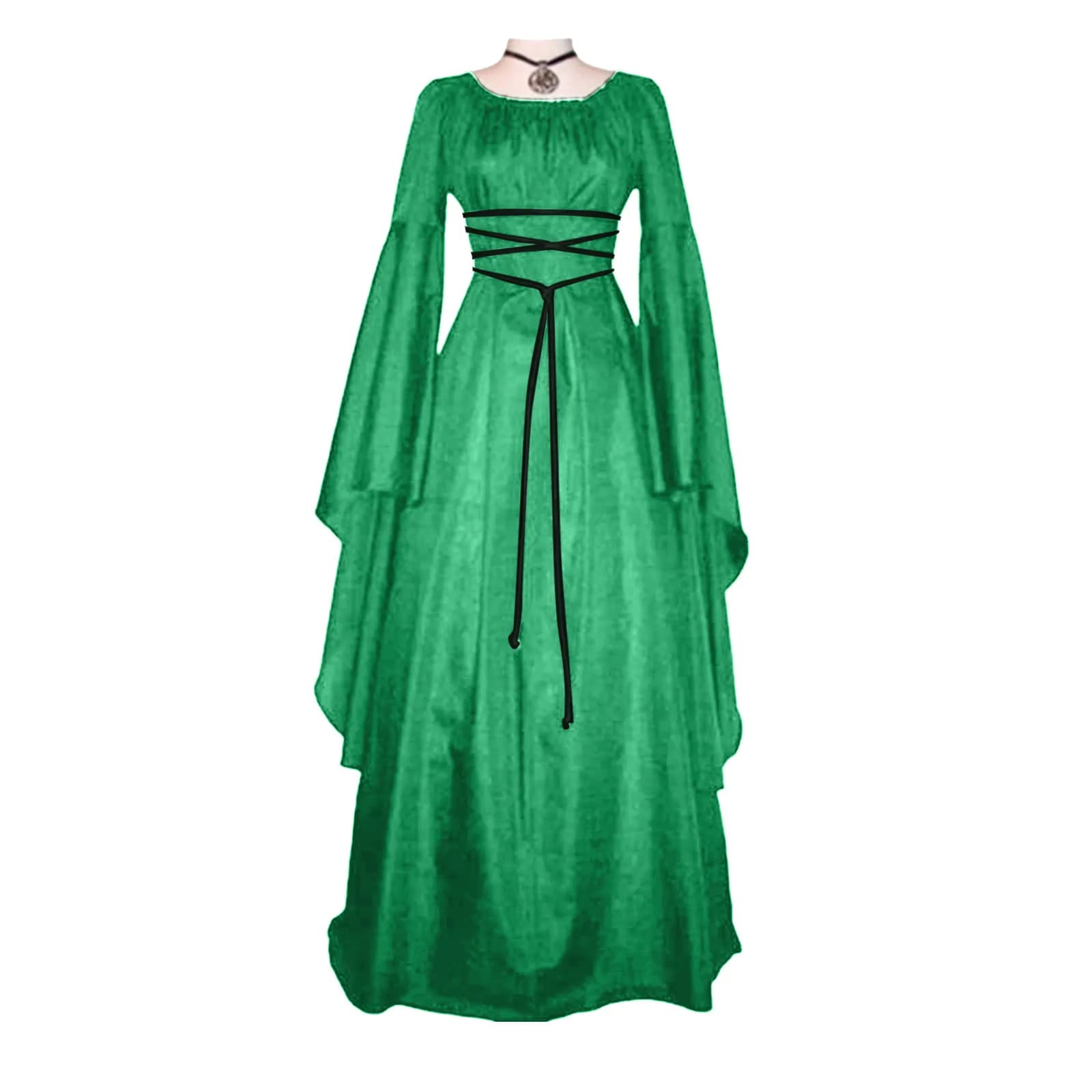 Robes pour femmes 2024 élégant grande taille médiéval rétro gothique robe robe à manches longues à l