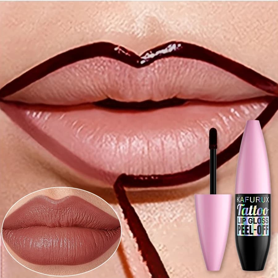Teinte à lèvres imperméable, 7 couleurs, Peel Off, tatouage, brillant à lèvres, longue durée, mat, r
