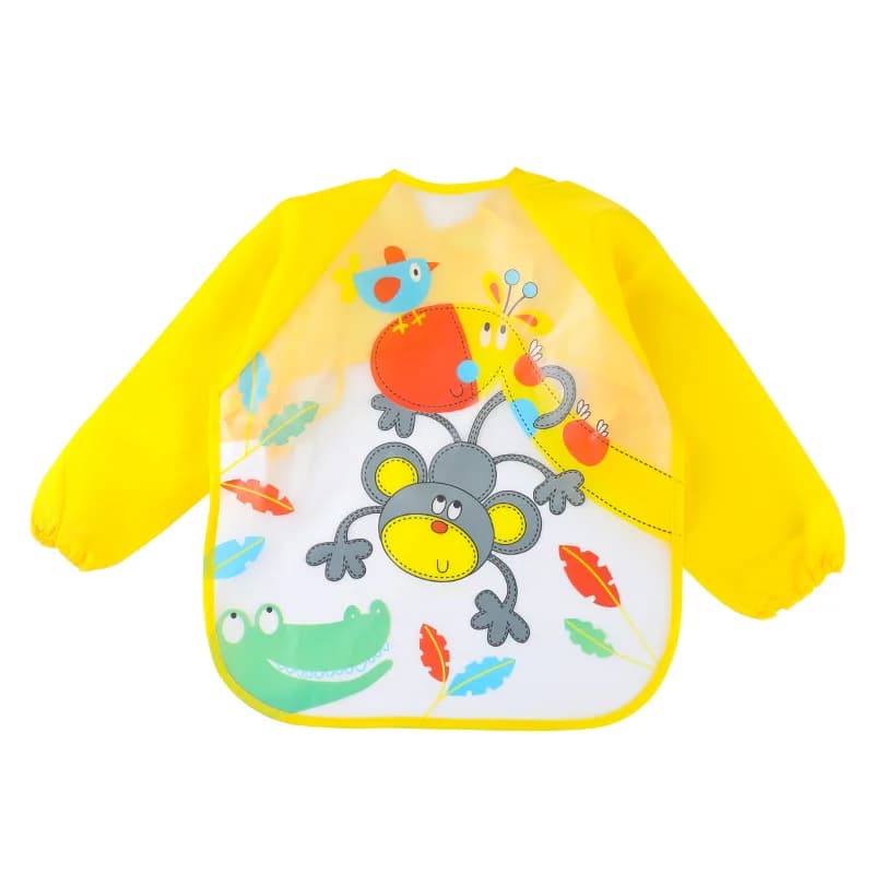 Bavoirs pour bébé, mignon, articles pour bébé, imperméable, manches longues, Smock artistique, tabli