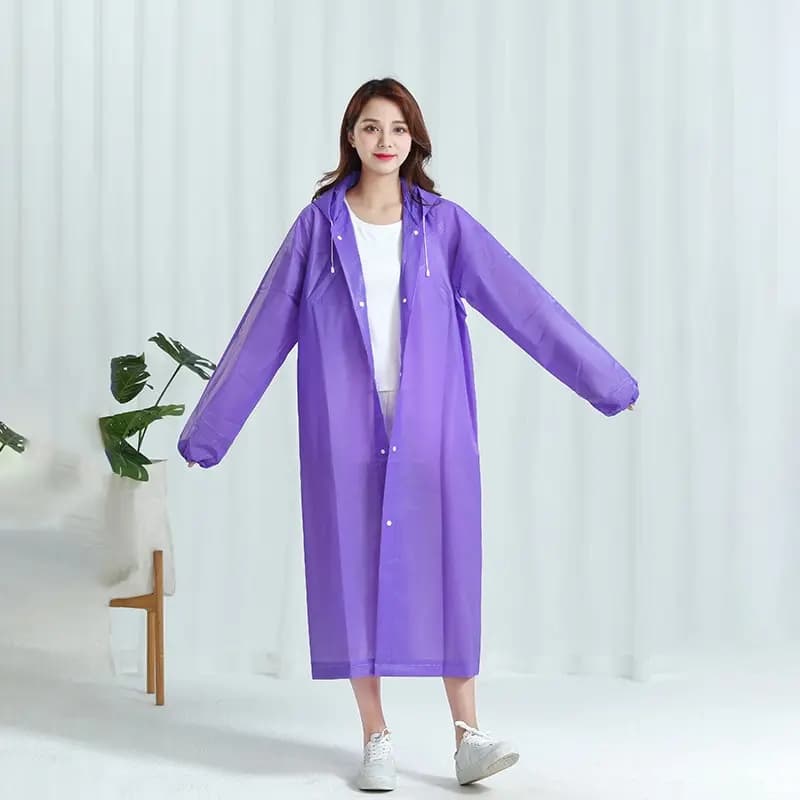 Mode imperméable à capuche longue imperméable femmes hommes imperméable épaissi tourisme randonnée e