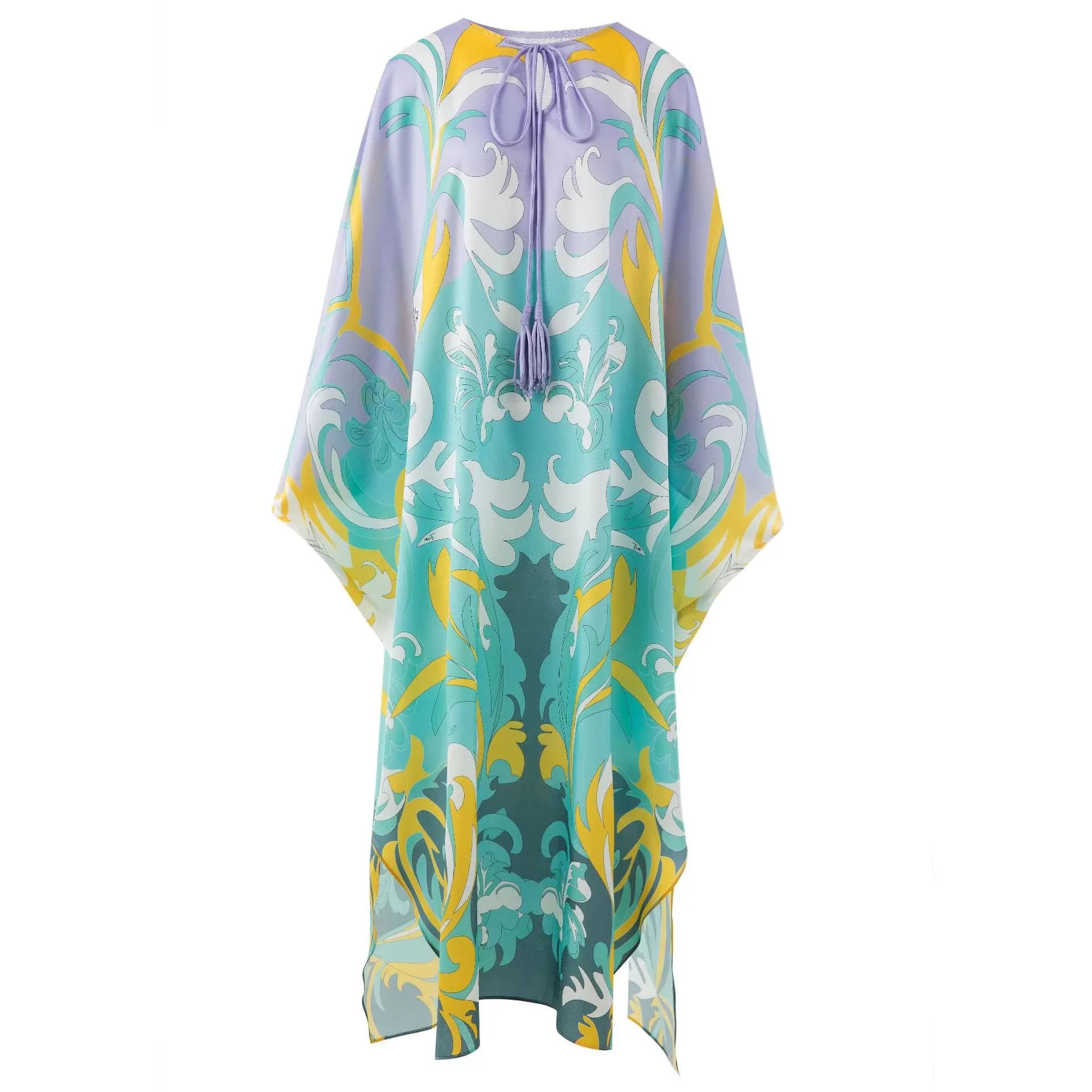 InjKaftan-Robe longue imprimée surdimensionnée pour femme, robe de soirée de créateur de luxe, robe 