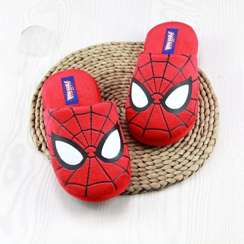 Marvel Spider-Man Anime marchandise dessin animé épais coton pantoufles créatives et élégantes garço