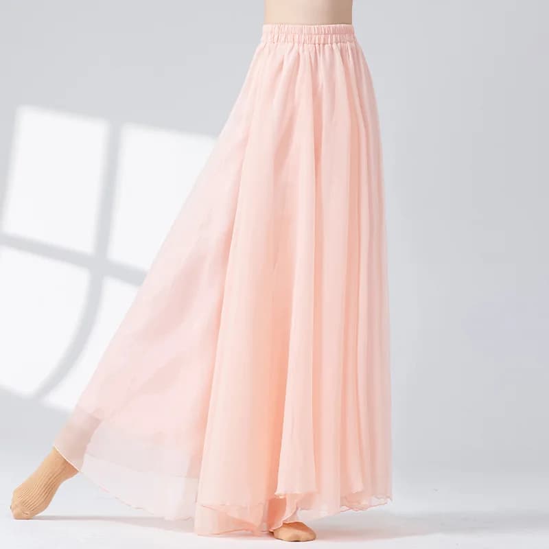 Nouvelles jupes de danse classique pour femmes Style doux taille ample coulant jupes longues de Styl