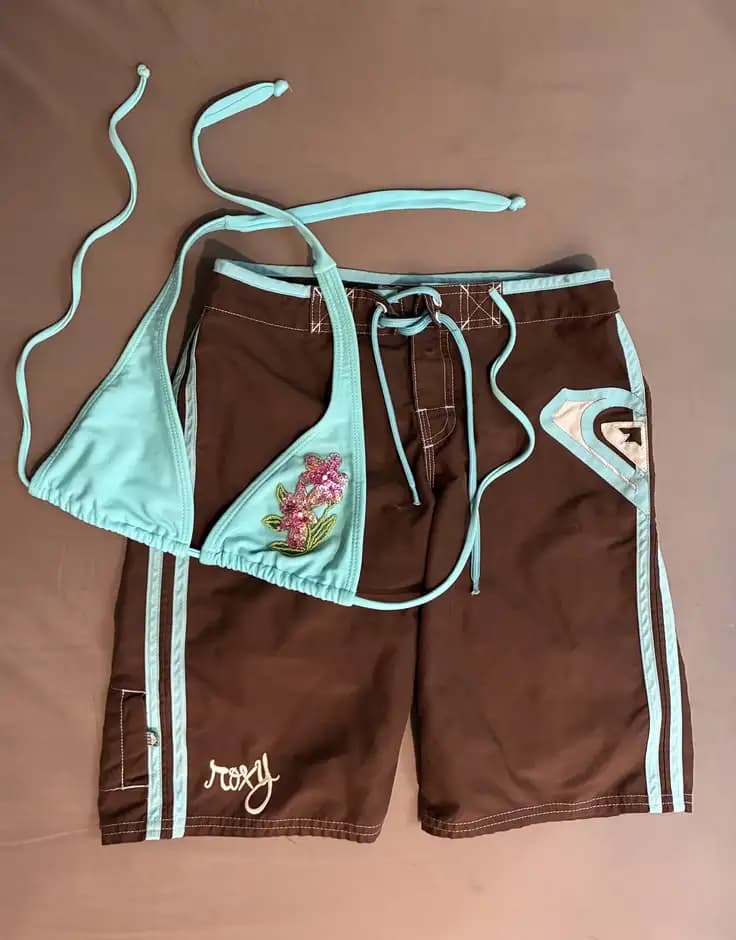 Maillot de bain rétro Y2K style surf européen et américain, polyvalent, streetwear hip-hop, short de