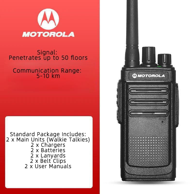 Talkie-walkie Motorola d'origine, haute puissance, paire universelle, autonomie ultra longue, pour c